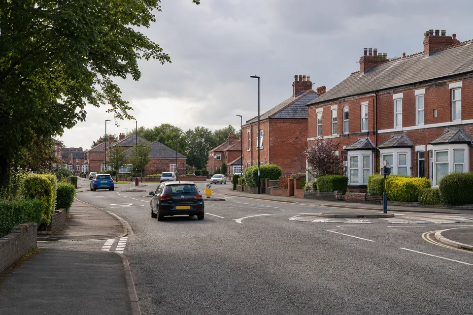 Street scene representing driving lessons in St Helens